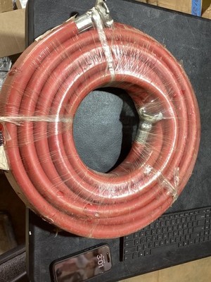 Blue Star 3/4in x 50ft Jack Hammer Air Hose w/ Chicago Style Fittings