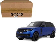2024 Range Rover P615 SV Blue Metallic with Black Top 1/18 Model Car by GT Spiri