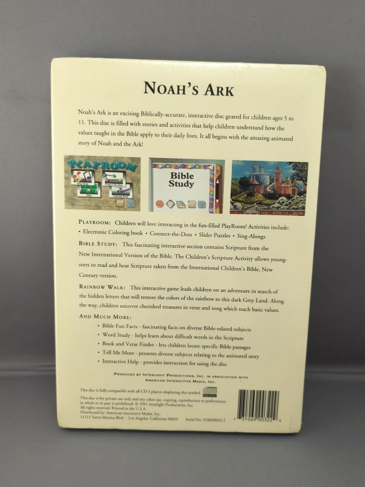 * Noah's Ark (Phillips CD-i) Brand New NIB - Image 2 of 4