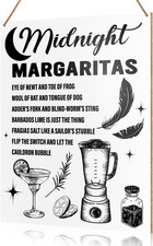 Witch Kitchen Botanical Wall Hanging Sign Decor, Magic Midnight, Witches Home Ki