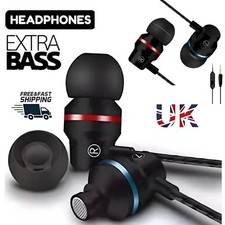 Earphones Wired Headphones In Ear High Definition Deep Bass 3.5mm AUX Jack