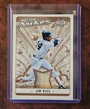 JIM RICE - RED SOX - LEAF LUMBER - HITTING NUKES - GAME USED BAT  #'d 21/35 NICE