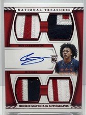 2024-25 National Treasures BUB CARRINGTON 14/24 Rookie Materials Auto RC RPA