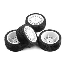 Tires for Kyosho Tamiya WRC RC Fiesta Citroen C3 Rally Flat Runner 1/10 RC Car