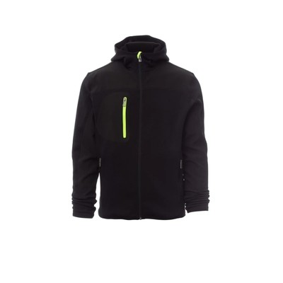 Payper  TRIP Jacke Softshell-Strick schwarz/schwarz-fluo, Gr. 5XL, 000453