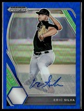 2021 Panini Prizm Draft Picks #PDP115 Eric Silva Base Autographs Blue Prizm #/99