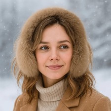 Winter Warm Soft Plush Earmuffs Cold Protection Ear Warmer Foldable Earflaps Fol