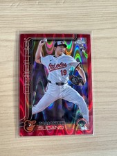 2025 Topps Chrome 5/5- Tomoyuki Sugano #166 RayWave Refractor (RC) Red /5