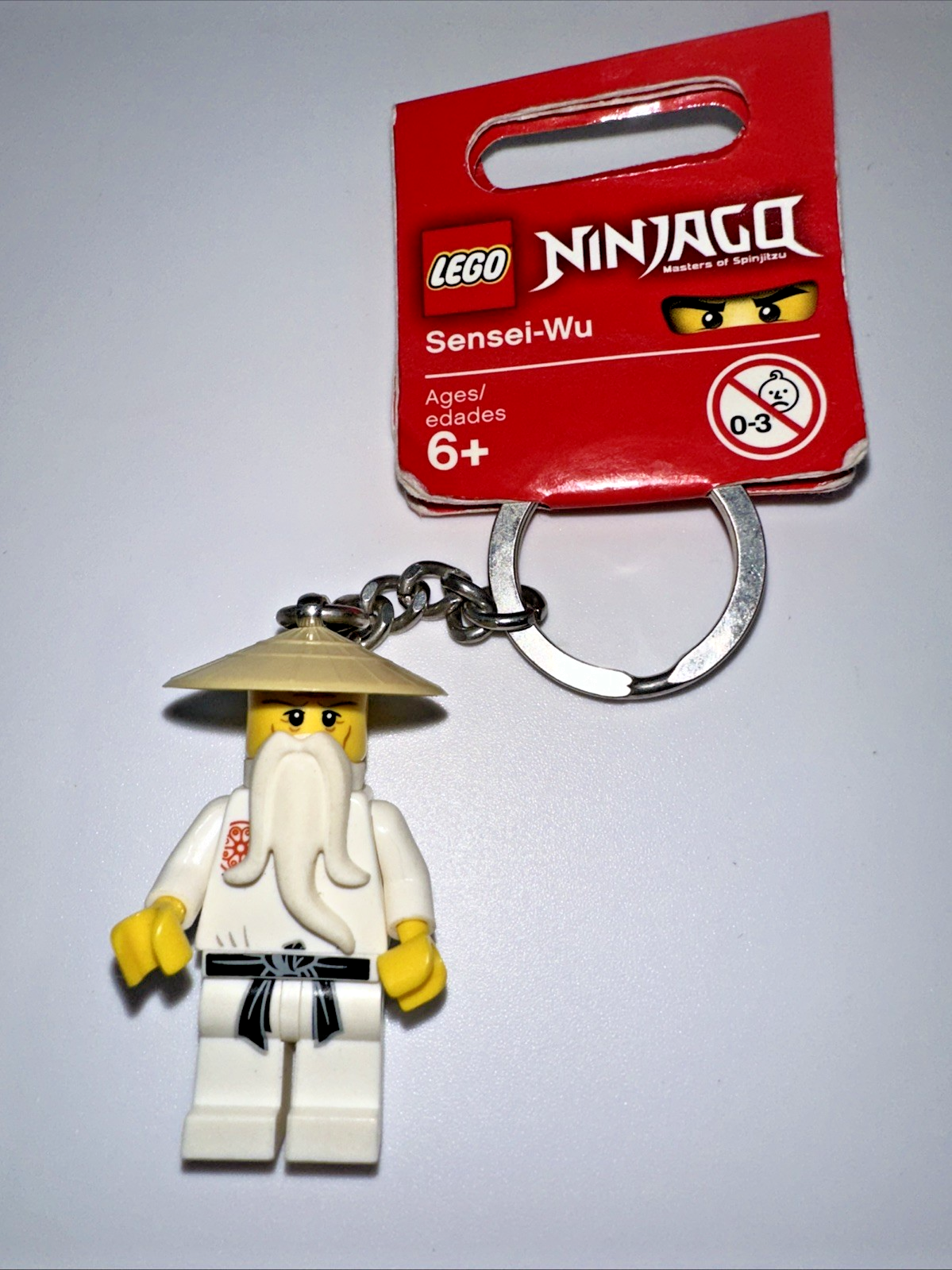 LEGO Sensei-Wu Keychain/Keyring - Lego Ninjago 853101 (Retired)