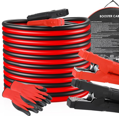 MAMIZO 6M 50Mm² 3000A Überbrückungskabel, Startkabel Set Starthilfekabel, 12V/24