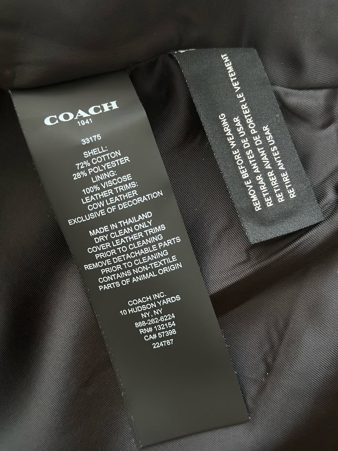 Coach Beige Trench Coat Women’s Size 6 S/M Belted Luxury Cotton Blend thumbnail 14