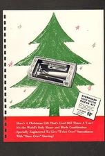 1953 VINTAGE AD SHEET #1533 - EVERSHARP RAZOR KIT - CHRISTMAS