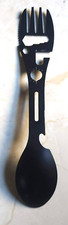 10 in 1 Multi-fu Metal Camping Hiking Survival Spork Spoon Opener