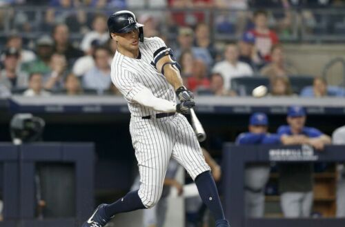 Authentic Majestic 44 LARGE NEW YORK YANKEES GIANCARLO STANTON, FLEX BASE Jersey - Picture 2 of 5