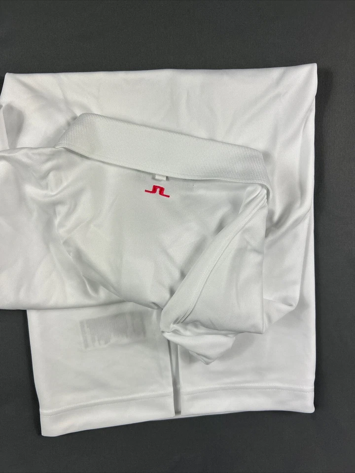 J Lindeberg Golf Shirt Polo Tour Tech Regular Fit XXL White Polyester MSRP $90 - Image 4 of 4