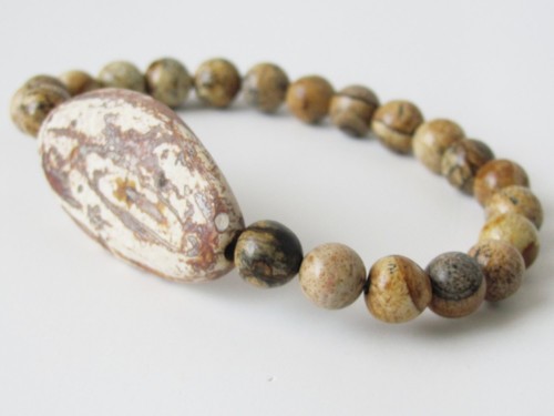 Bohemian Bracelet Mens Bracelet Unisex Jewelry Bohemian Jewelry Natural Stone Je - Picture 2 of 4