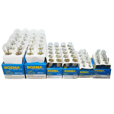 1 Set (120St) 12V Bosma Glühlampe Autobirnen  W3W W5W R5W R10W P21W P21/5W Bo2-2