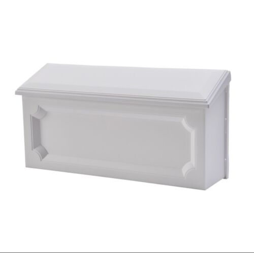 NEW Architect Mailboxes Windsor Wall Mount Mailbox Size Small White Plastic - Picture 1 of 9