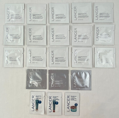 Lancer Beauty Sample LOT Bundle 21 Pcs Rejuvenation Serum Eye Vit C Method B65