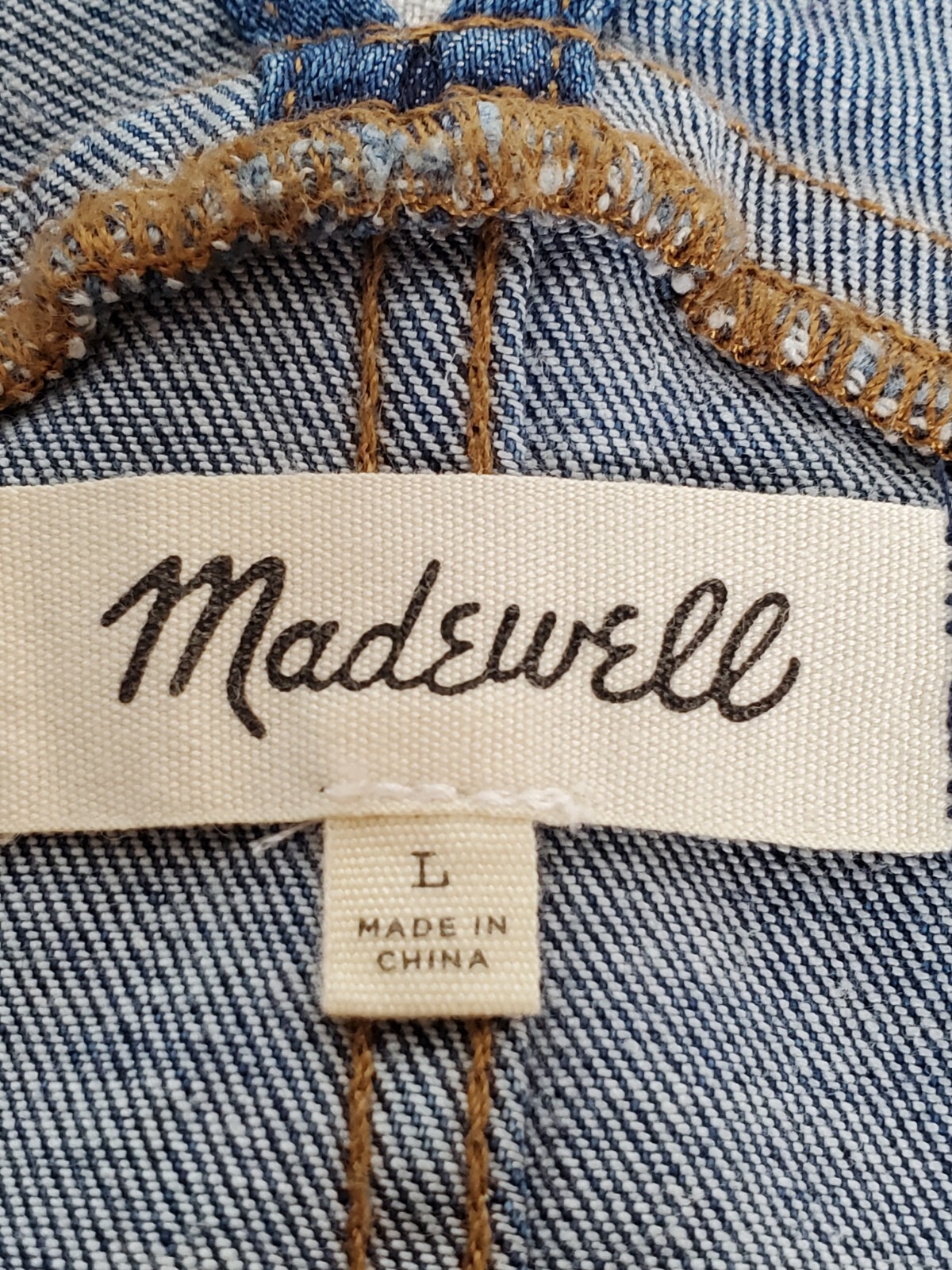 Madewell Women's Skinny Denim Bib Overalls, Kemp Wash, Size L image 8
