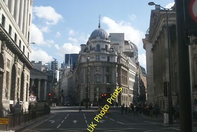 Photo 6x4 View of No. 1 Cornhill from Poultry London Looking south-southe c2015