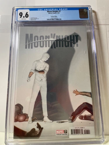 CGC 9.6 (2022) MOON KNIGHT #7 Rahzzah Variant Cover! Rare!