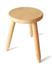 TABOURET BOIS TRIPODE - ERA PERRIAND CHAPO - 1970