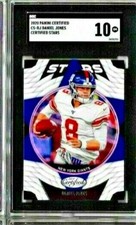 2020 Panini Certified Daniel Jones Certified Stars SGC 10
