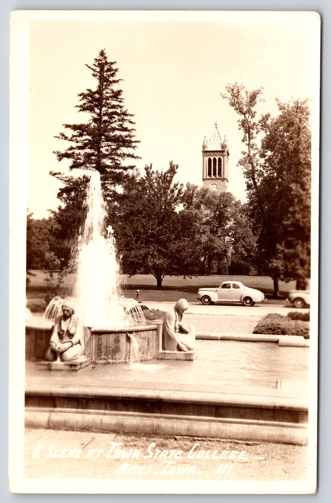 Ames IAFour Seasons? FountainIowa State CollegeTrees Bookend