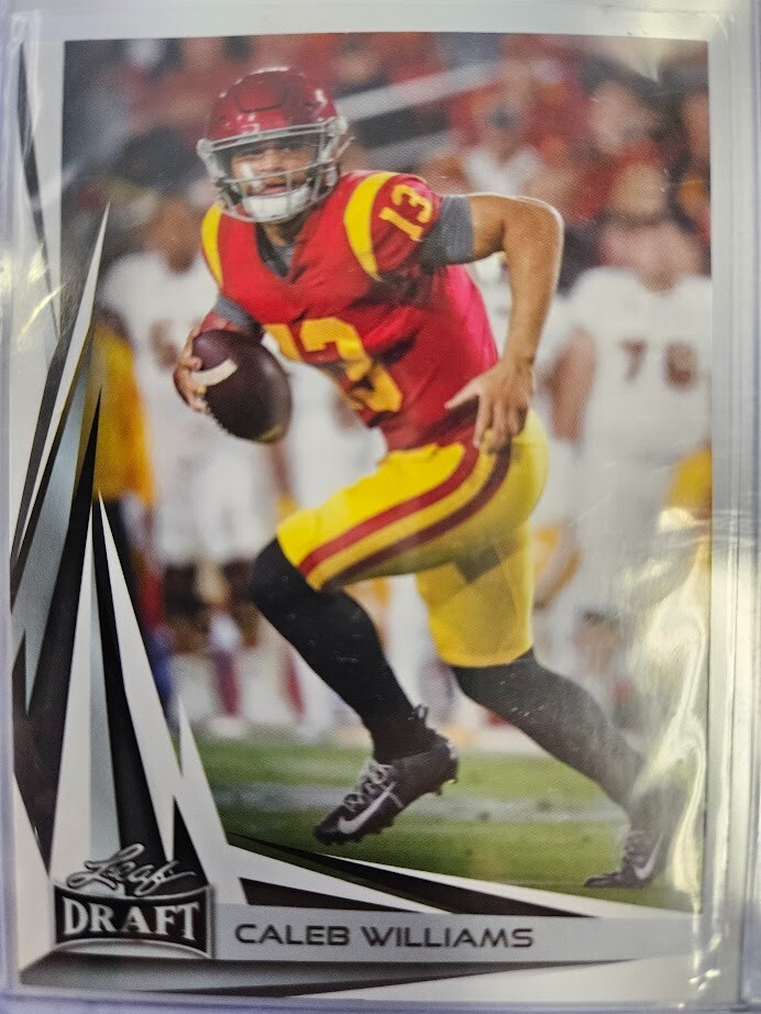 2023 Leaf Draft Silver #B2-2 RC CALEB WILLIAMS Chicago Bears, USC Trojans