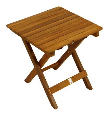 Beistelltisch Klapptisch Holztisch Kaffeetisch MARA 38x38x40cm, Holz Akazie - Bild 1 von 4