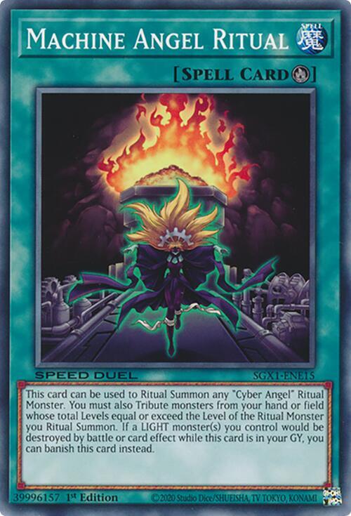 Machine Angel Ritual SGX1-ENE15 Speed Duel GX: Duel Academy Box 1st ...