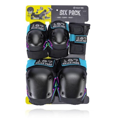 187 Killer Pads Erwachsene 6er Pack Sicherheitsset elektrische Schraube L/XL
