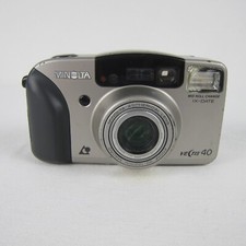 Minolta Vectis 40 Point And Shoot Camera 30mm-120mm Zoom Tested Working