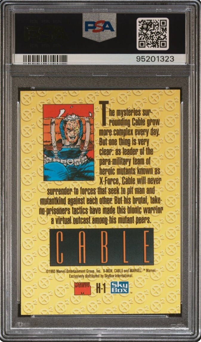 1993 SkyBox Marvel X-Men: Series 2 Holithogram Cable #H-1 1993 SkyBox Marvel X-Men: Series 2 Holithogram Cable #H-1