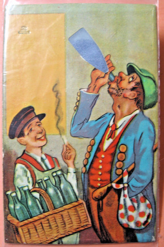 1940 era Animated "Bad Drink?" Humorous Card