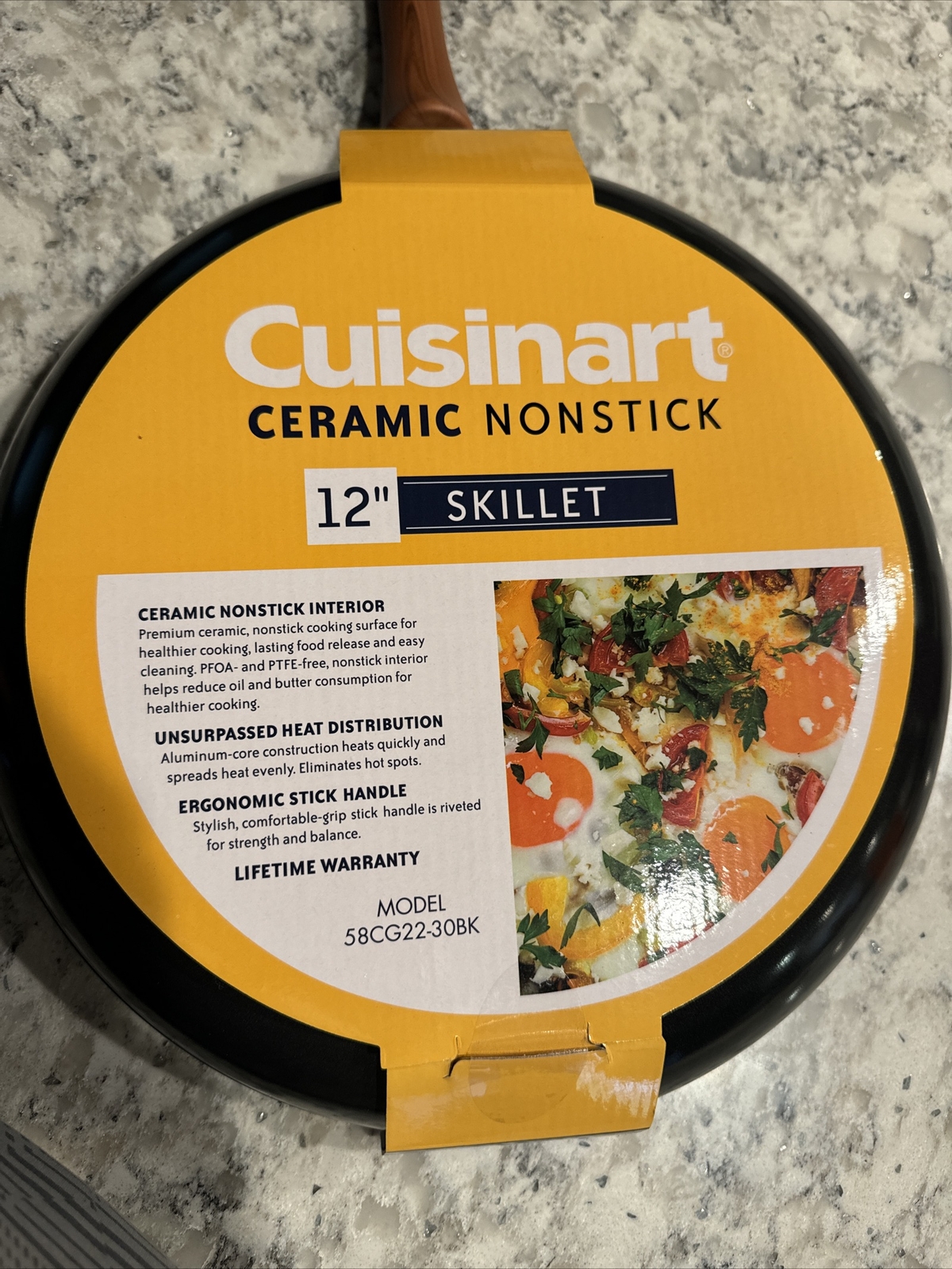 Cuisinart Chef's Classic Stainless 12" Non-Stick Open Skillet life time Warranty