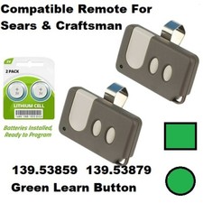 2 For Sears Craftsman Garage Door Opener Remote Control 3-Function 139.53879