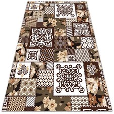 Vinyl Outdoor Patio Carpet Flooring PVC Rug Mat Carpet Indian style 60x90