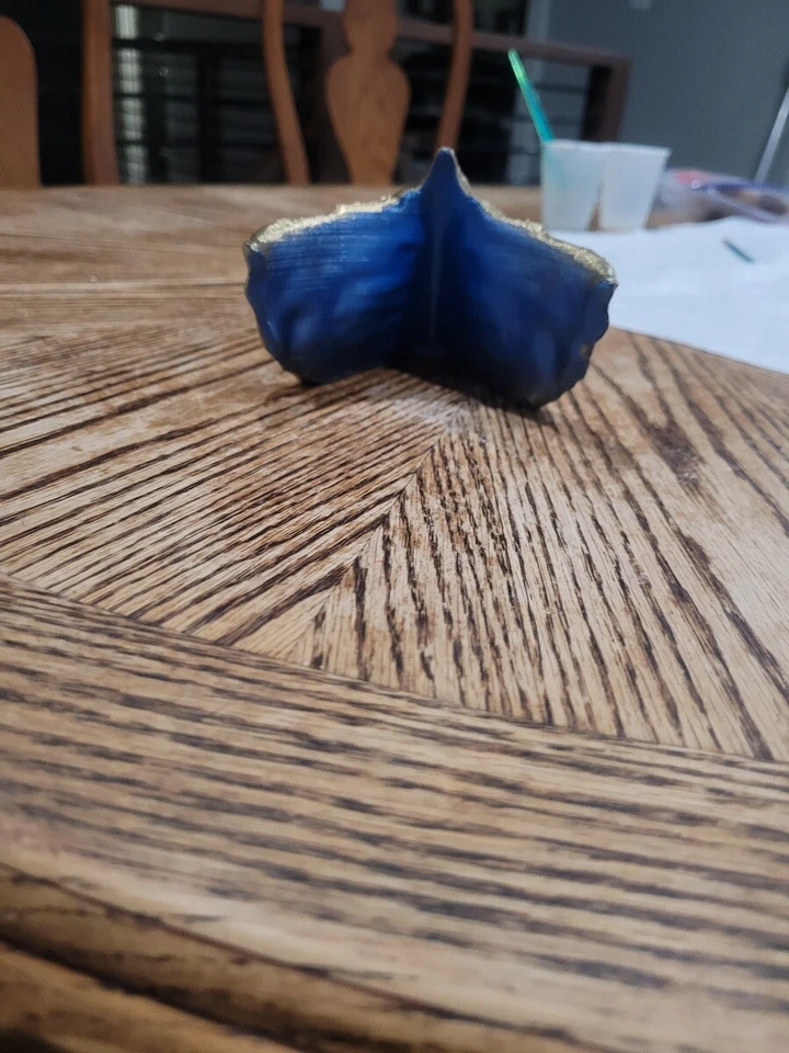 3d printed hand made Dc vs Mk scorpion gold and black mask  - Image 3 of 3