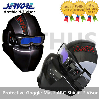 Servore Arcshield 2 Visor Auto Darkening Welding Protective Goggle Mask-Fedex_
