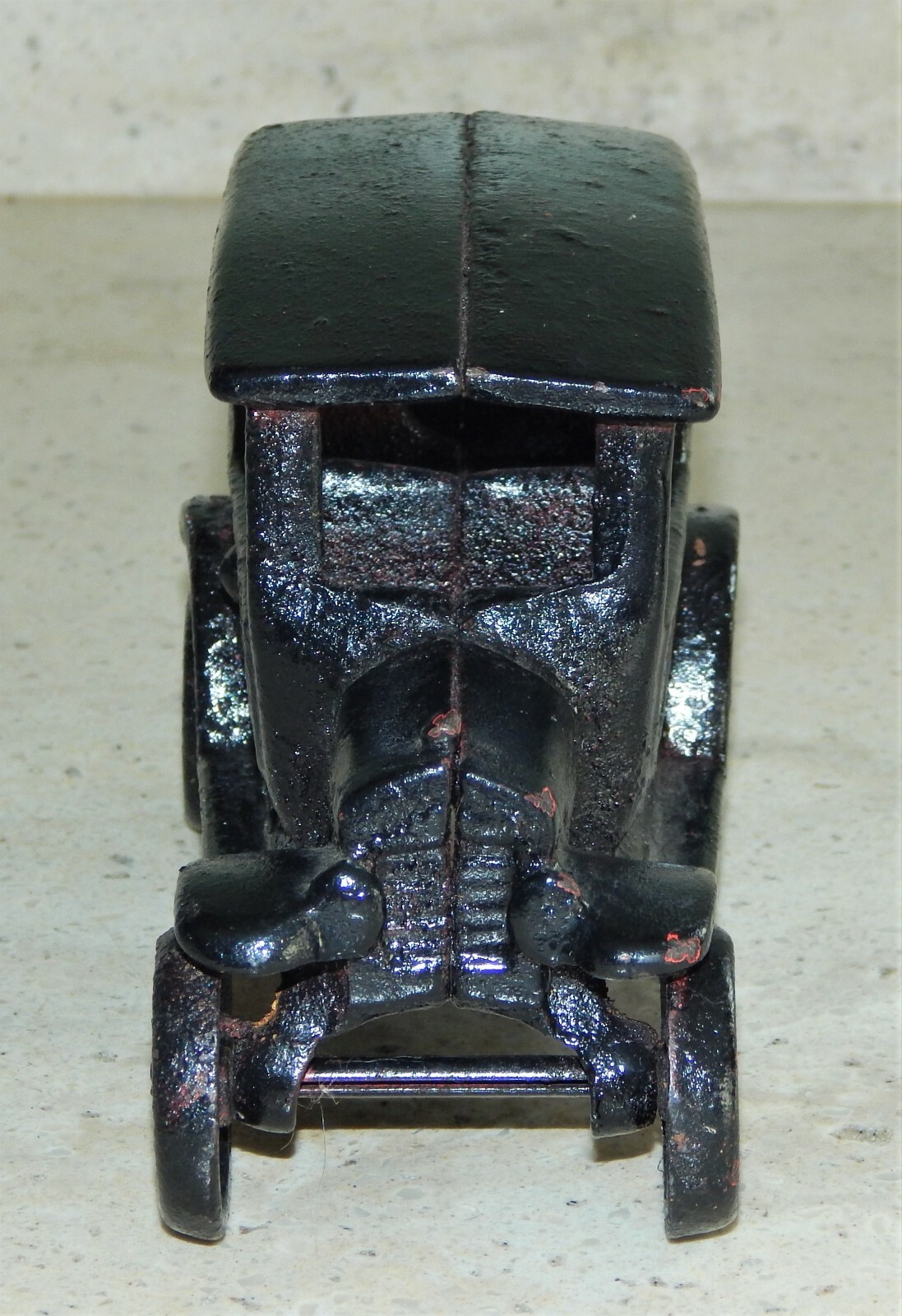 Vintage Antique Art Cast Iron Model T Ford 6" Sedan Toy Car JM135 w