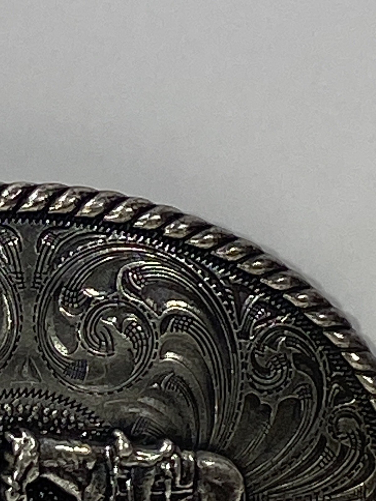 Western Belt Buckle Praying Cowboy Kneeling at Cross … Gem