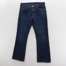 Levi's Jeans Men 32x30 Blue 527 Slim Boot Cut Dark Denim Cowboy Y2K 90s Grunge