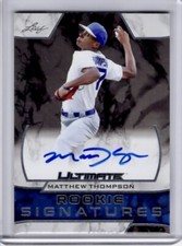 2019 LEAF ULTIMATE ROOKIE SIGNATURES MATTHEW THOMPSON RC AUTO #RSMT1