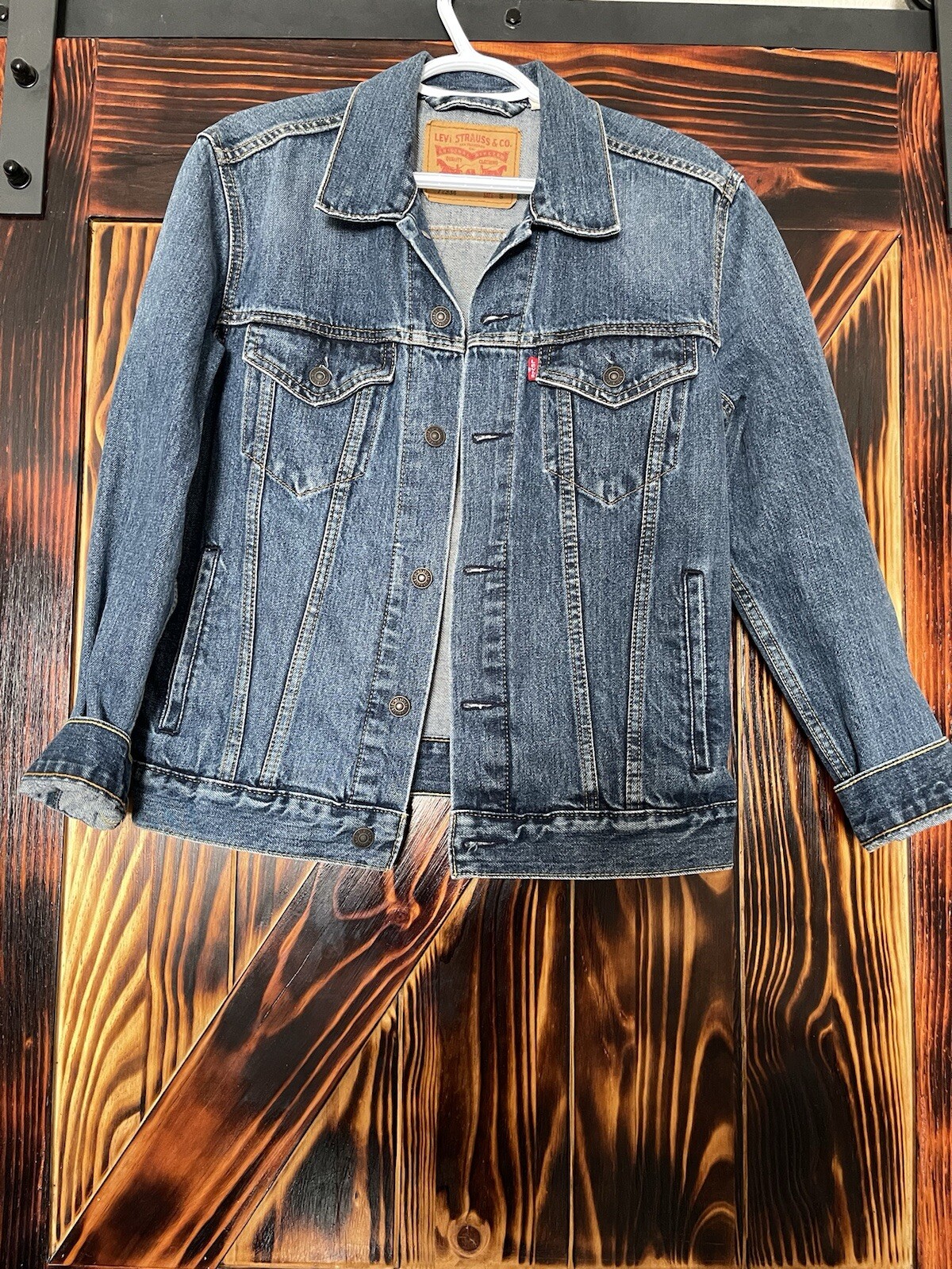 Levi’s Mens Denim Jean Jacket Size Small Blue New Age