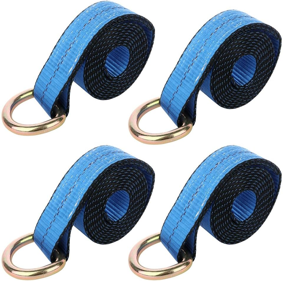 2" X 8FT LASSO STRAP O RING 10 Pack Tow Dolly Wrecker Car Hauler Tie