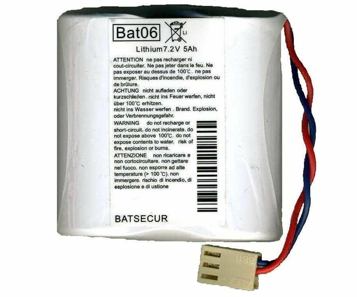 Batteria Antifurto Batsecur BAT06 7.2V 5Ah Compatibile BATLI06