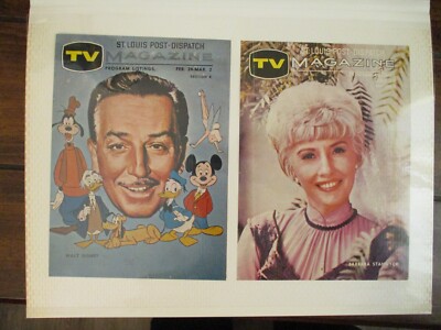 80 St. Louis TV Magazine Covers(w/BARBARA STANWYCK/WALT DISNEY/LASSIE/ROY ROGERS