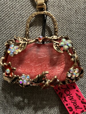Betsey Johnson Lovely Lady Hand Bag Necklace